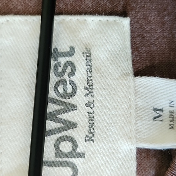 UpWest Mens Henley Size M Brown - Picture 2 of 5